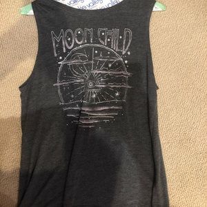 Moon child tank top grey